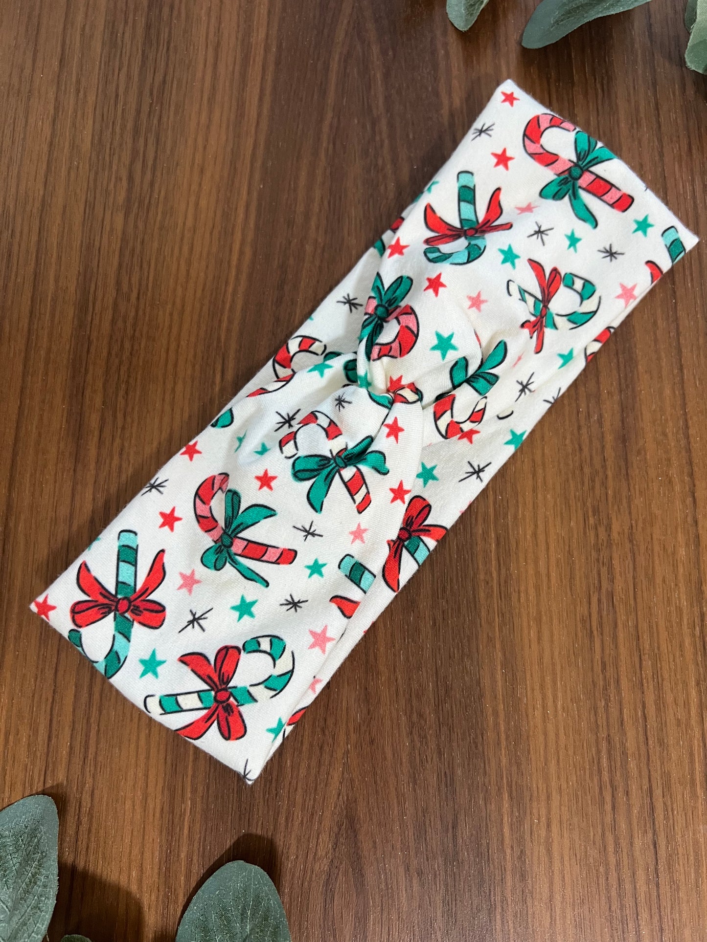 Candy Canes and Bows Headband-Holiday Collection