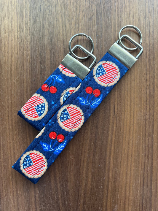 American Pie Key Fob - Red, White & Blue Collection