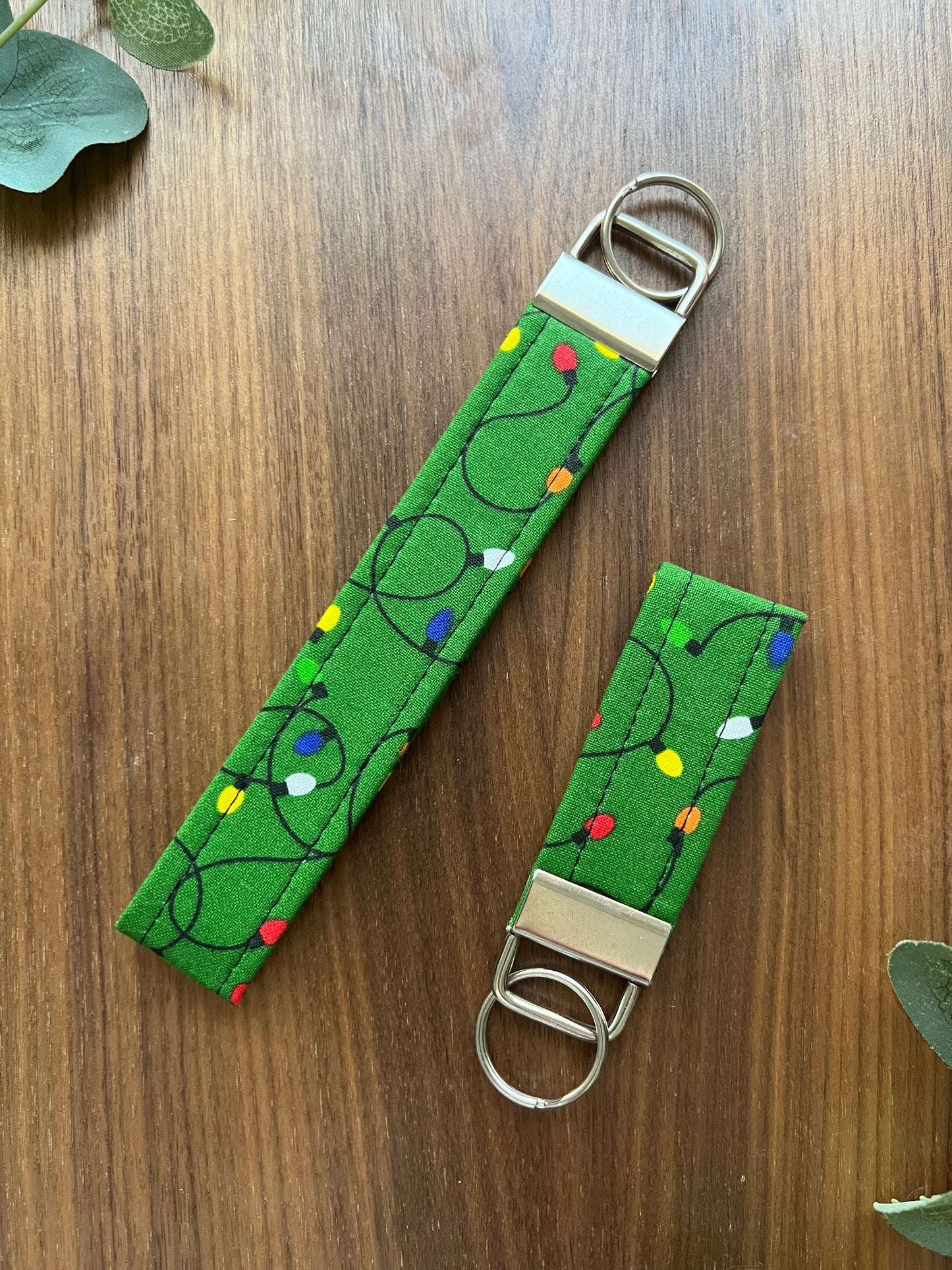 Christmas Lights Fabric Key Fob-Holiday Collection