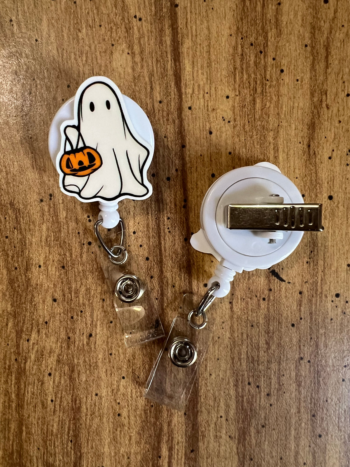 Trick or Treat Ghost Badge Reel - Spooky Collection