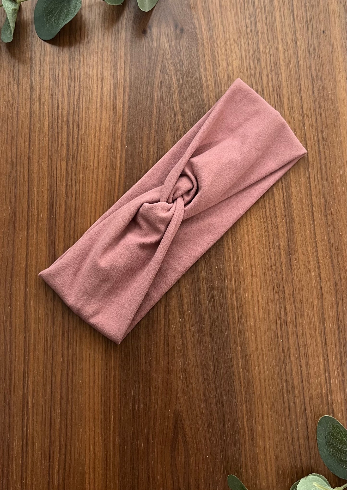 Solid Dusty Pink Twist Knot Headband