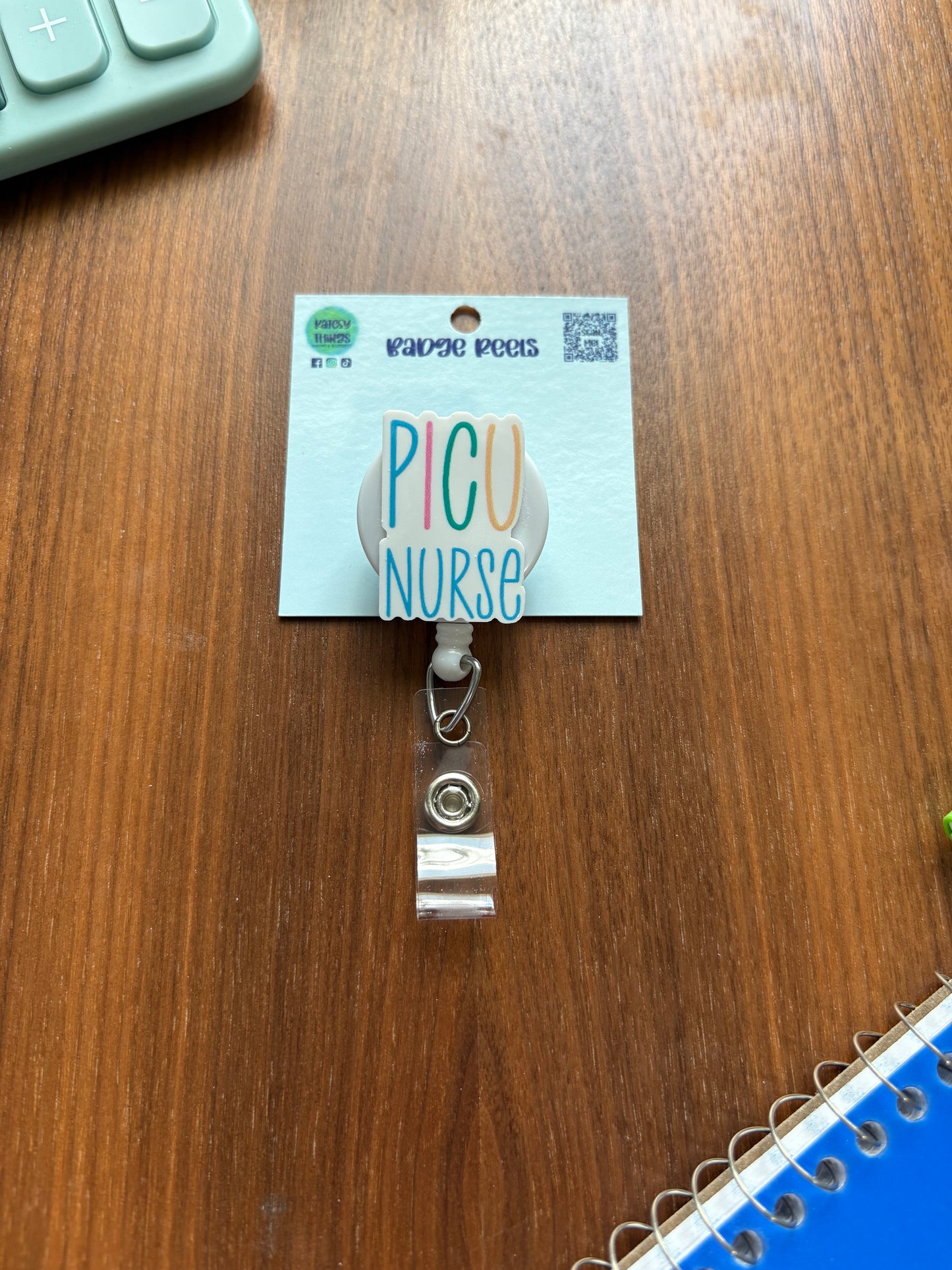 PICU Nurse Badge Reel