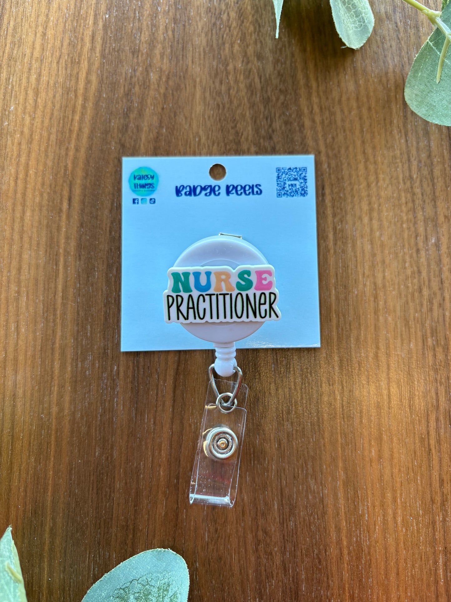 Nurse Practitioner - Colorful Badge Reel