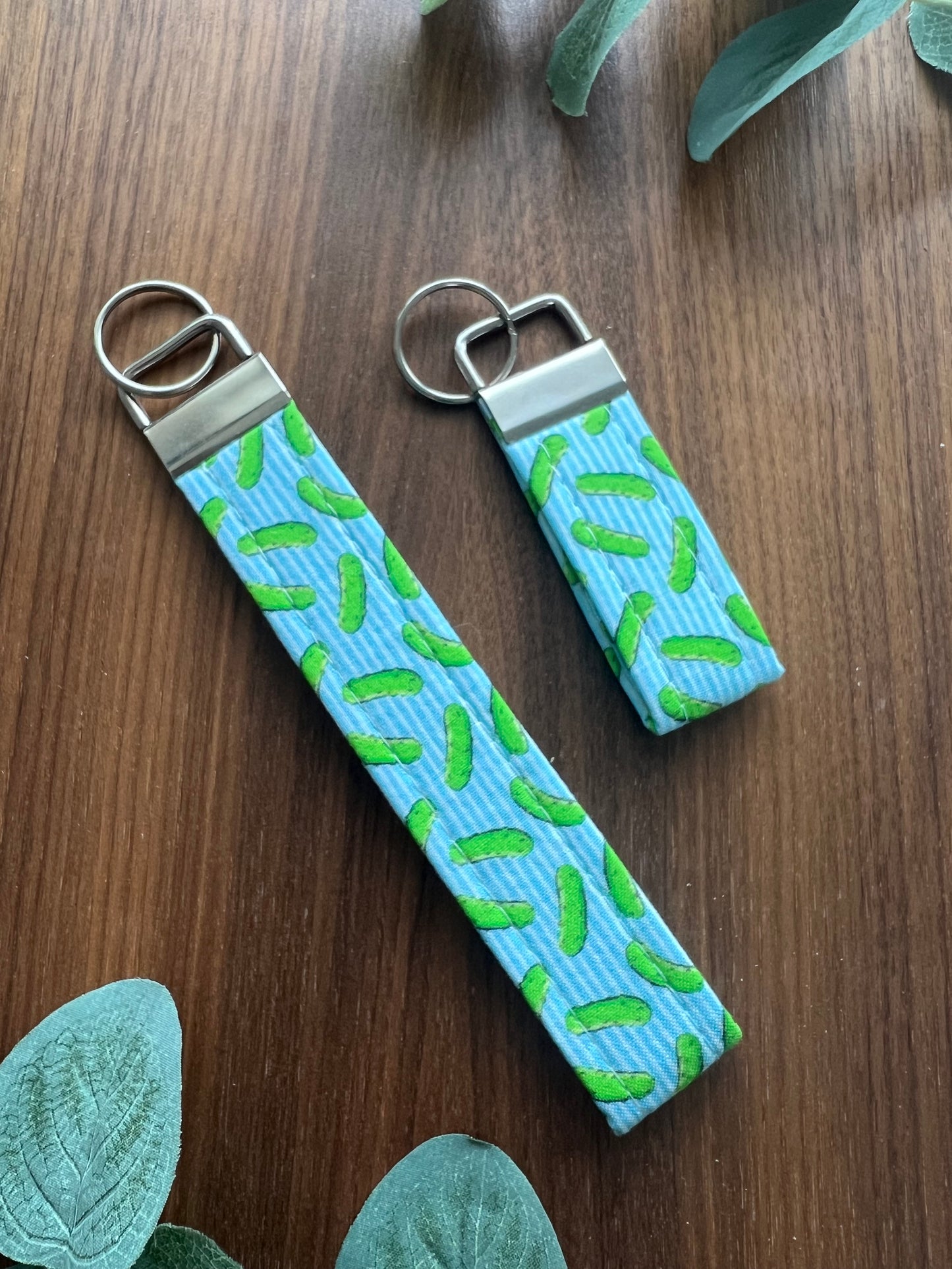 Pickles Fabric Key Fob - Wristlet and Mini Option - 1" wide