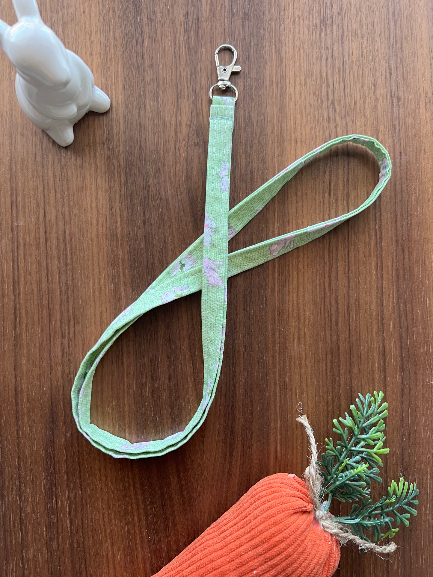 Bunny Fabric Lanyard-Easter Collection