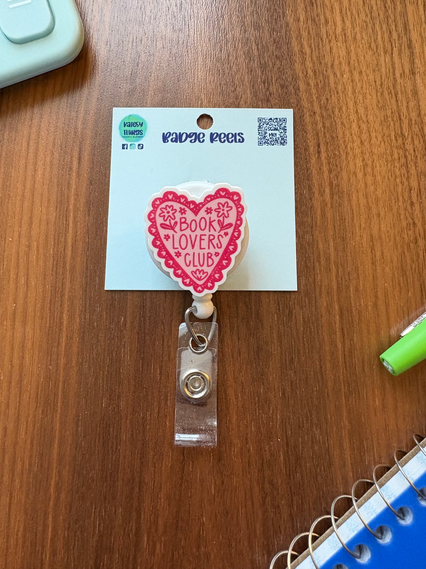 Book Lovers Club Badge Reel