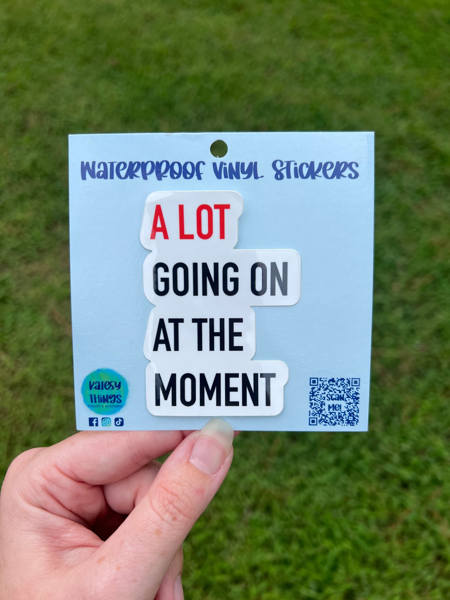 T Swift Quote Vinyl Sticker - A Lot Going On At The Moment