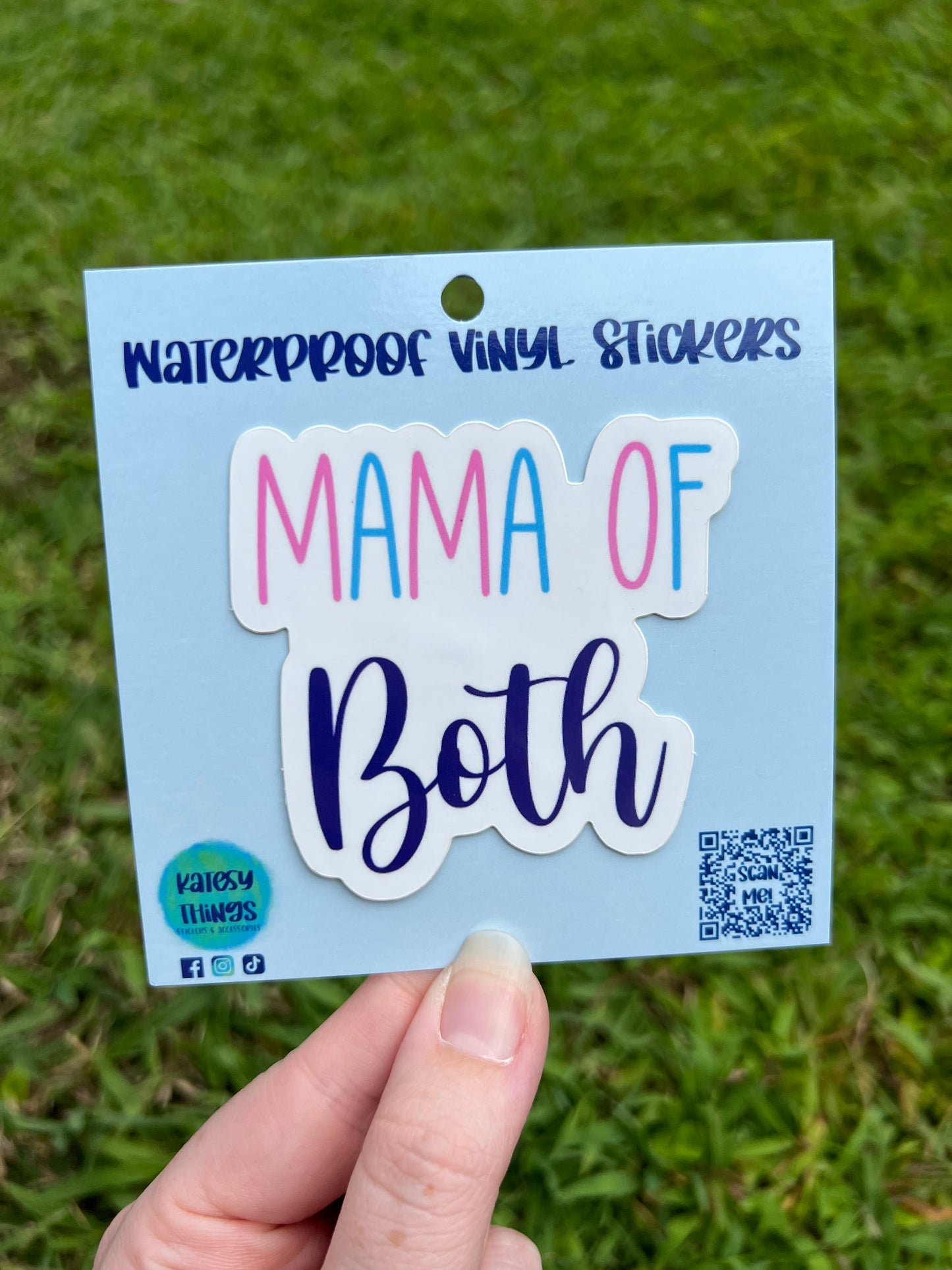 Mama of Both Vinyl Sticker