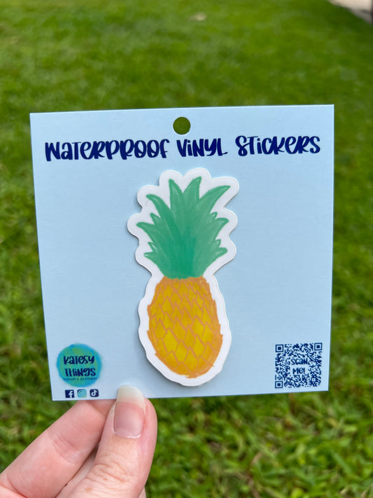 Pineapple Vinyl Sticker