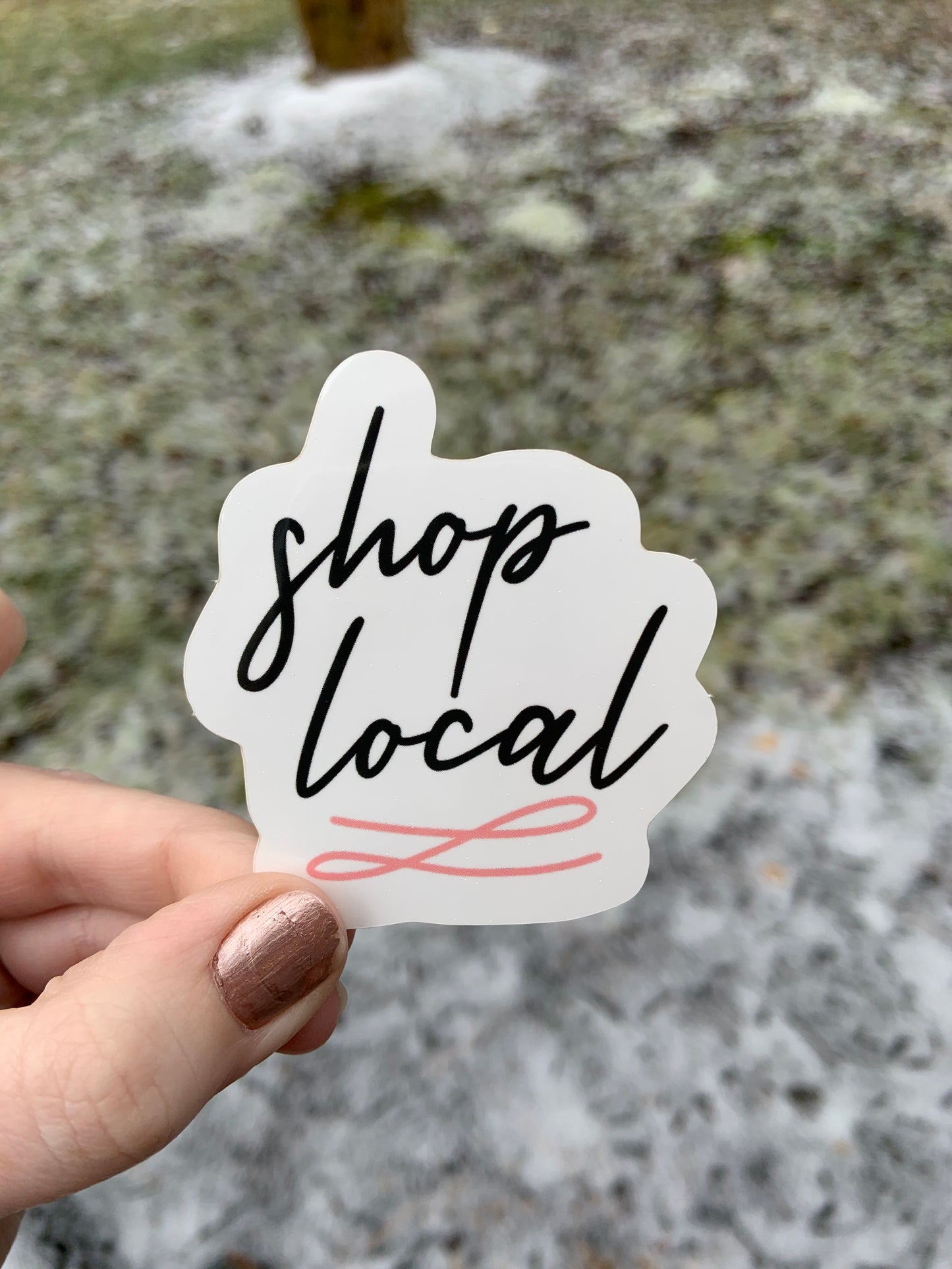 Shop Local Vinyl Sticker