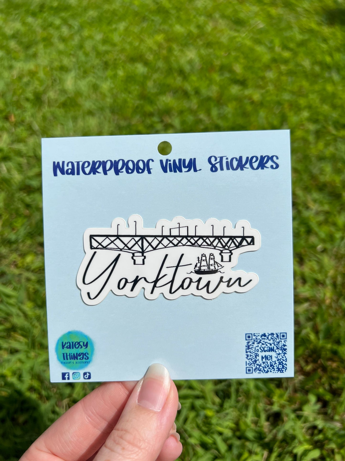 Yorktown VA Scene Vinyl Sticker