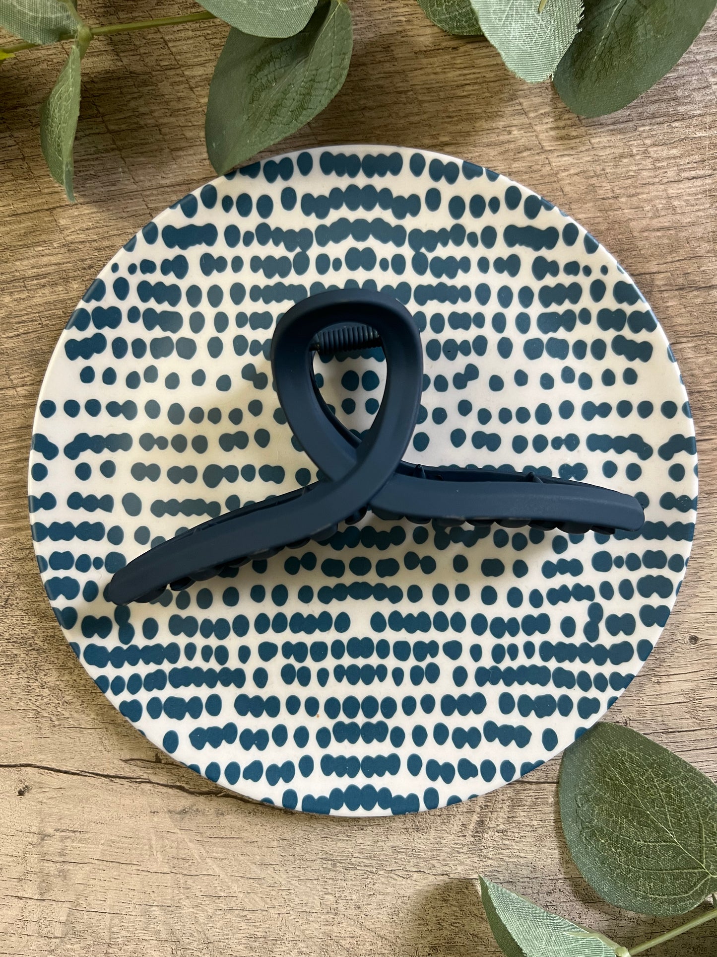 Navy Blue Claw Clip