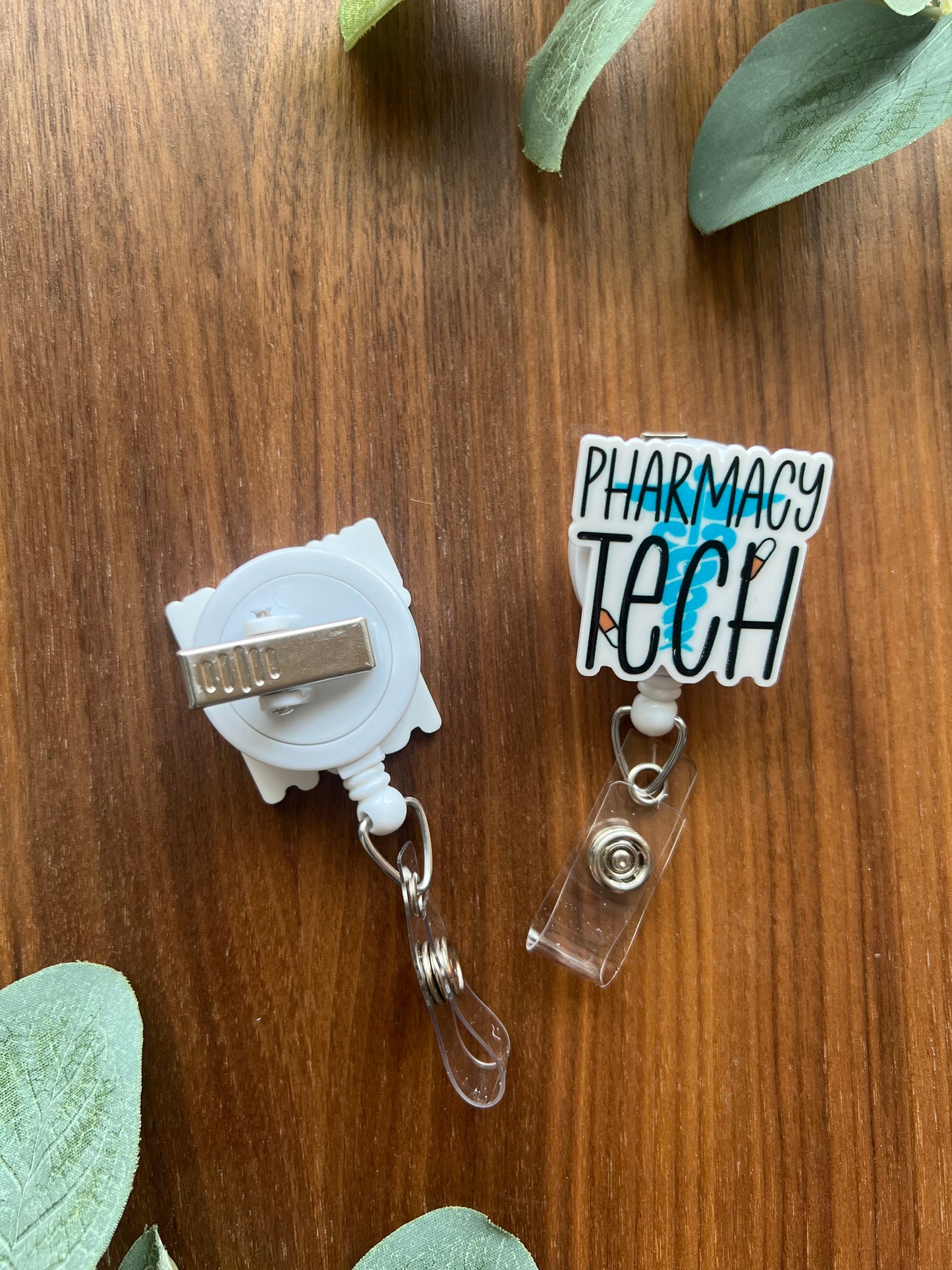 Pharmacy Tech Badge Reel