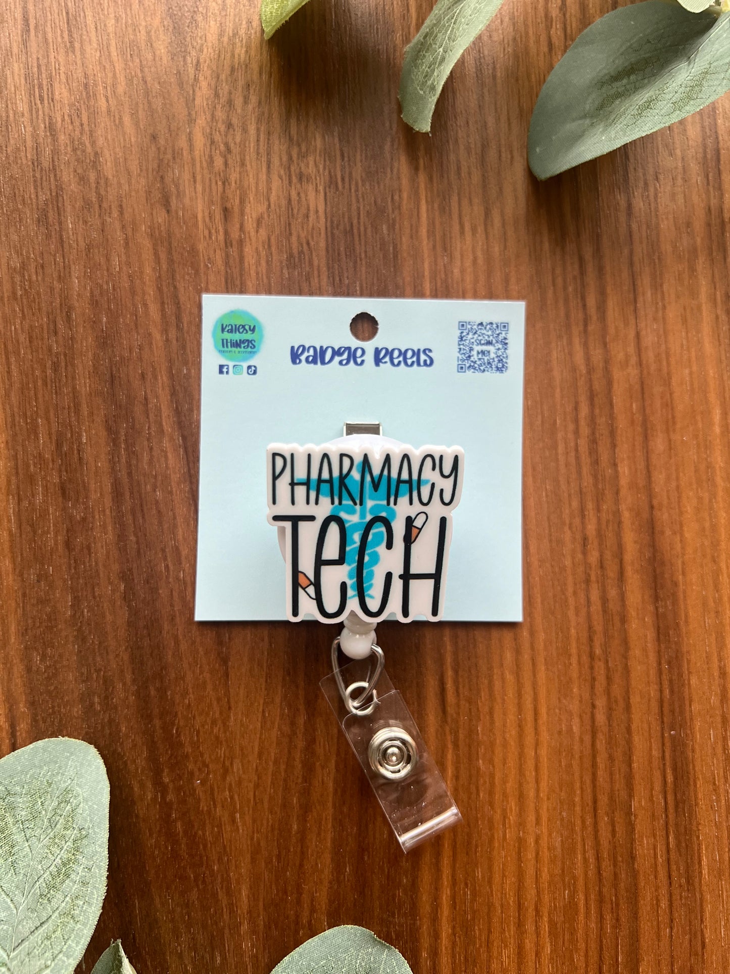 Pharmacy Tech Badge Reel