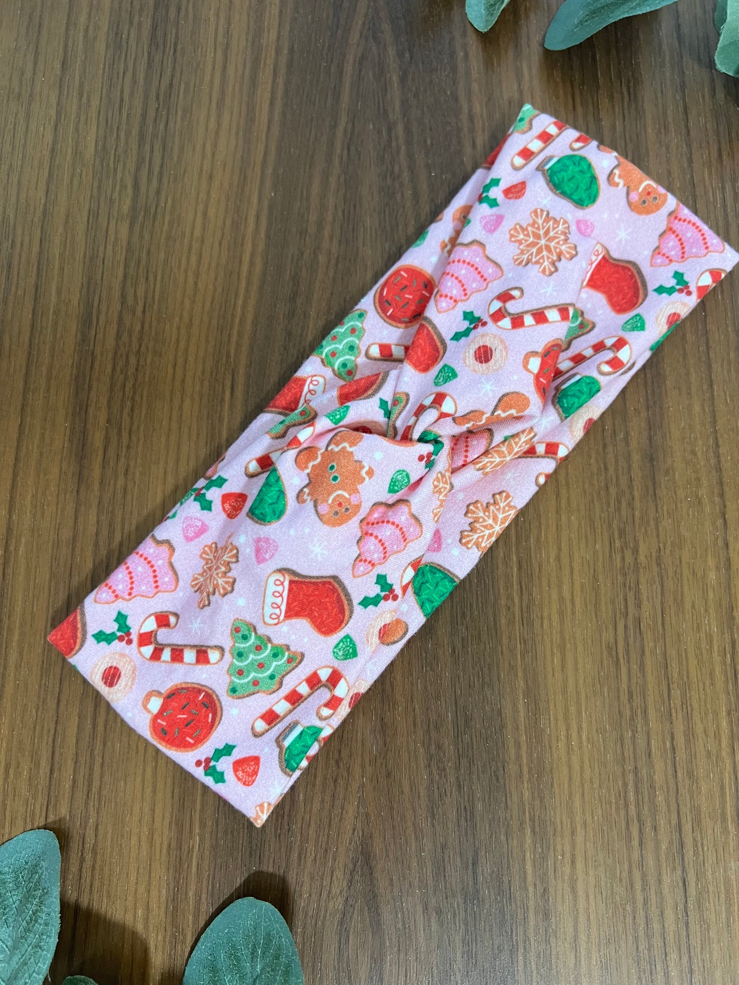 Pink Christmas Cookies Headband-Holiday Collection