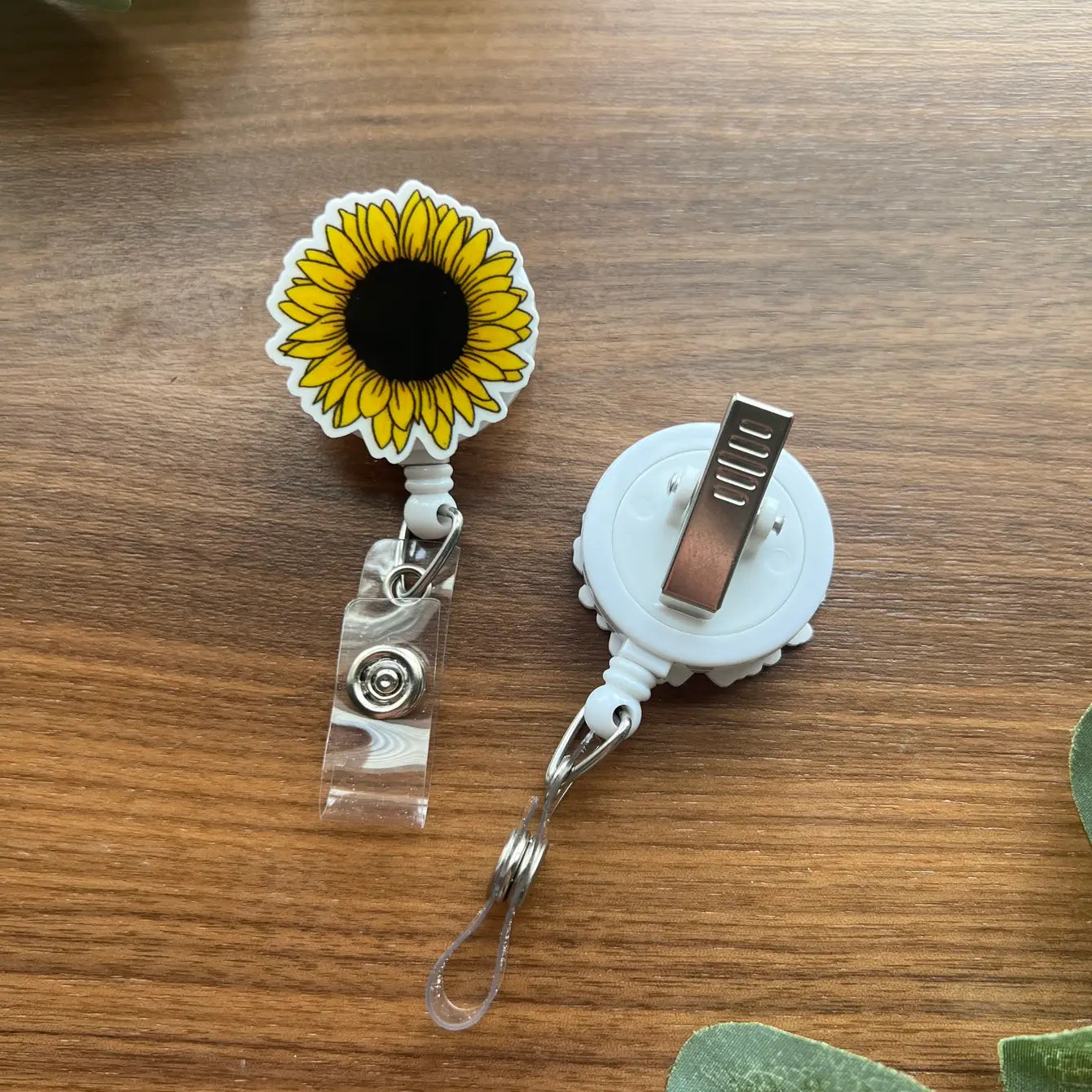 Sunflower Badge Reel