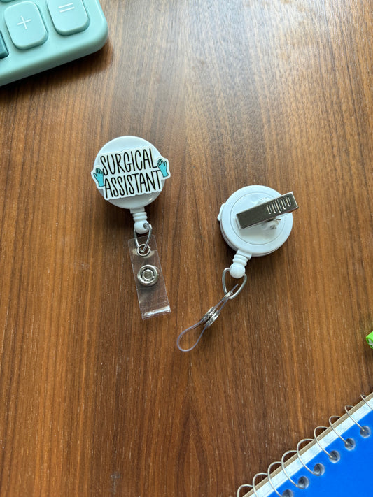 Surgical Assistant Badge Reel