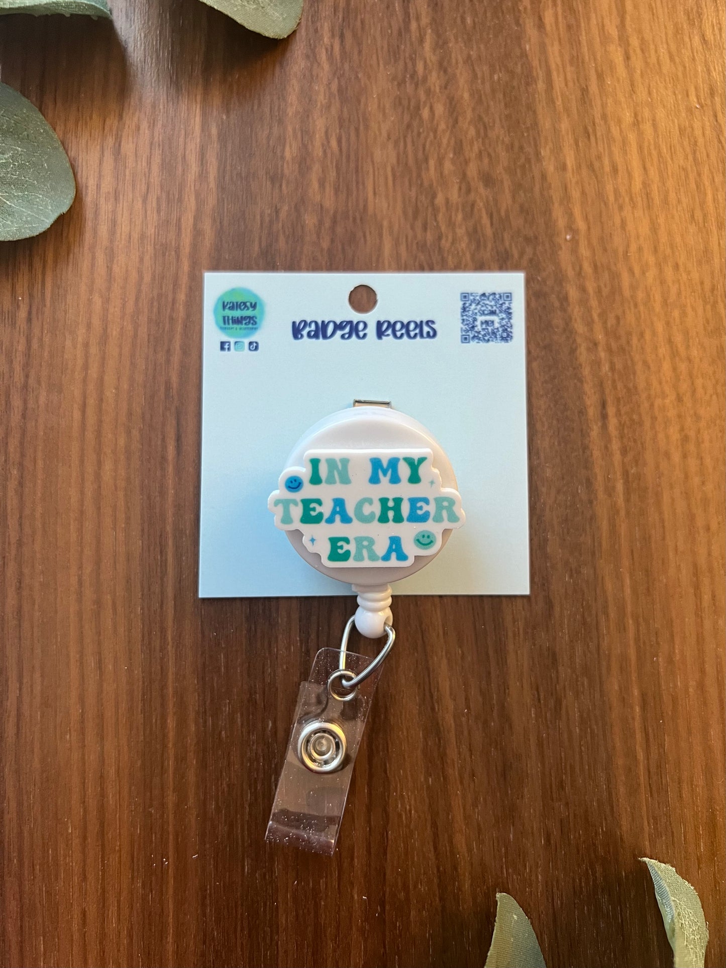 In My Teacher Era - Teal & Blue Badge Reel