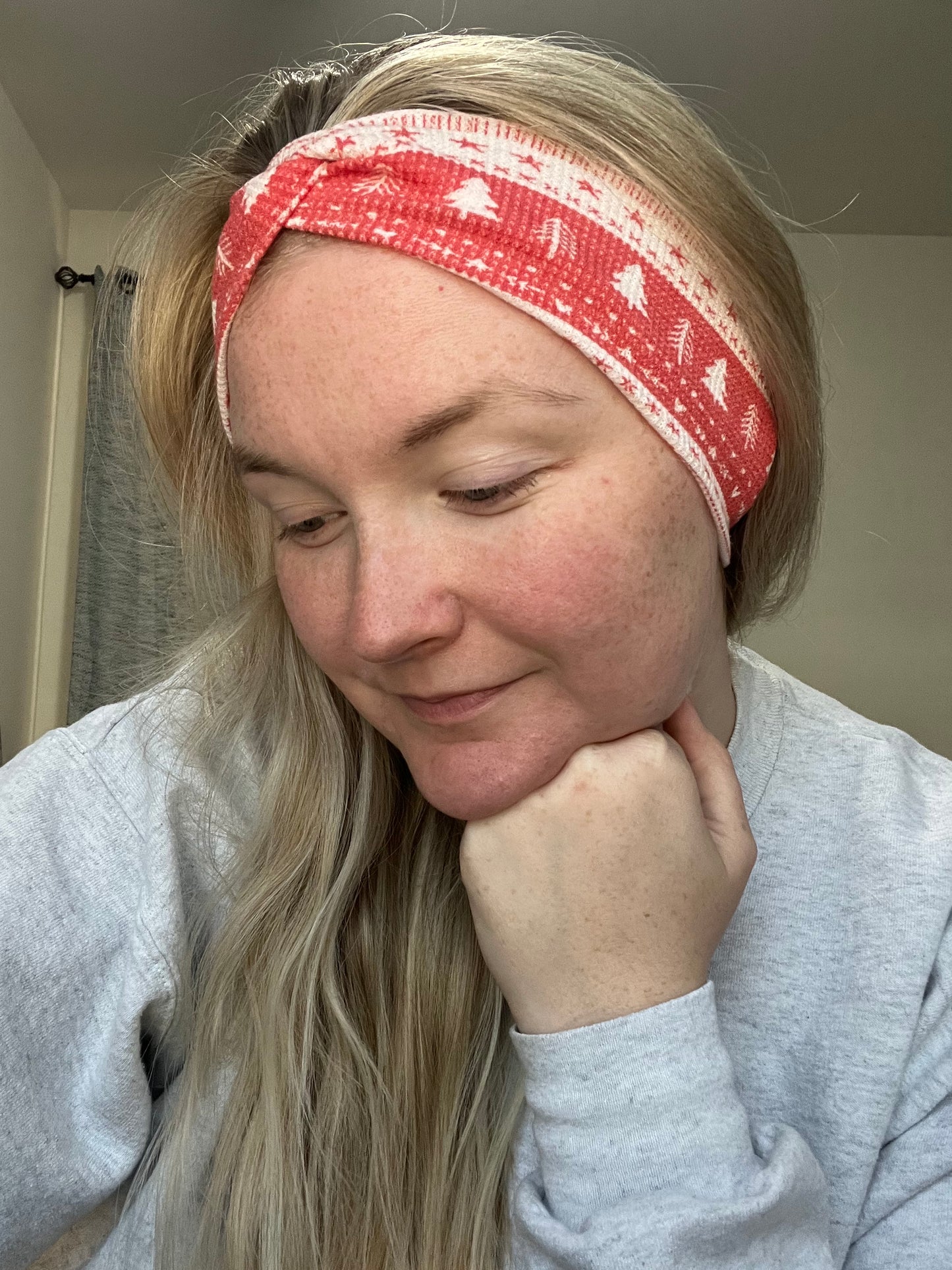 Green Sweater Headband-Holiday Collection