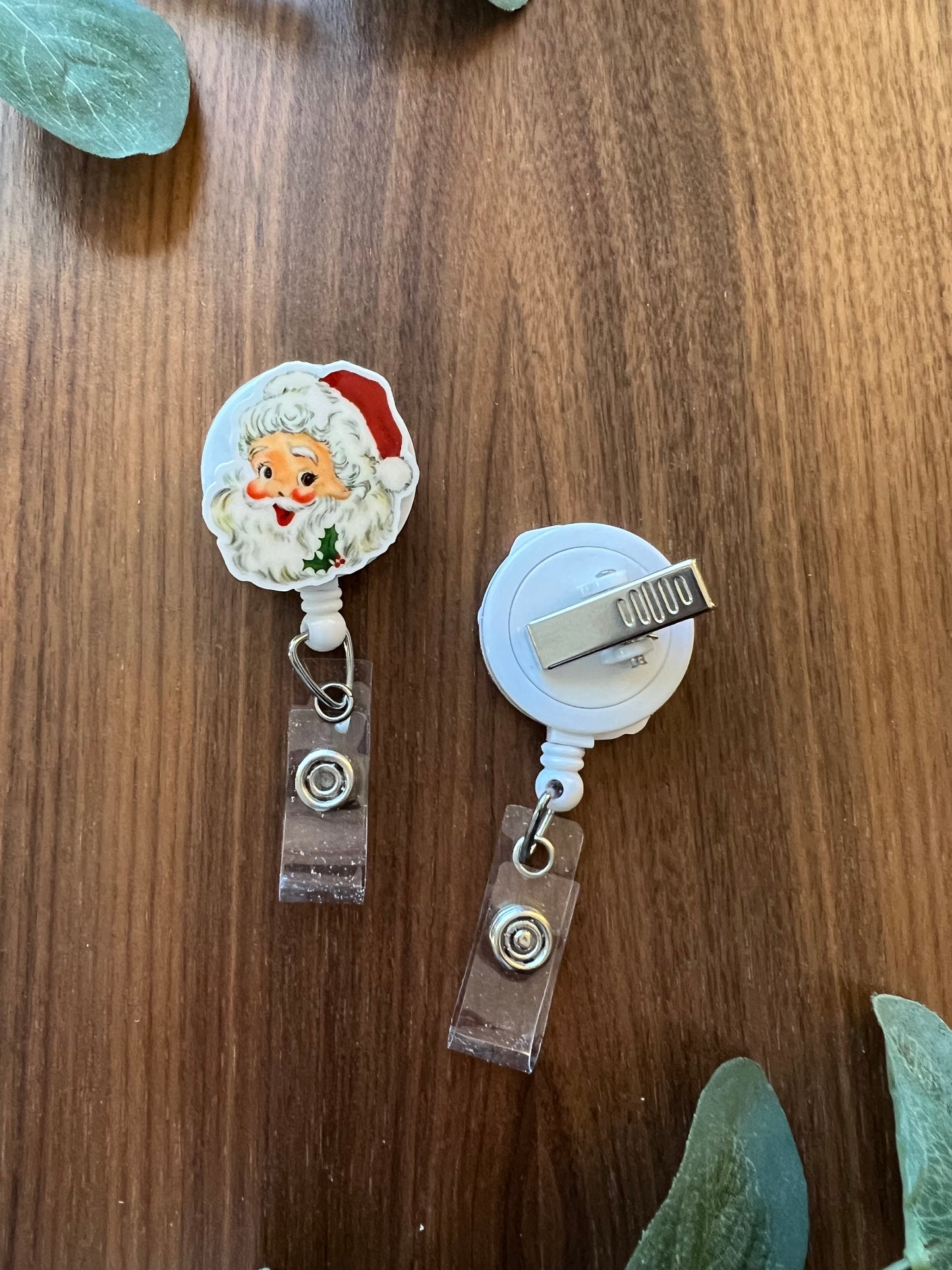 Santa Badge Reel - Holiday Collection