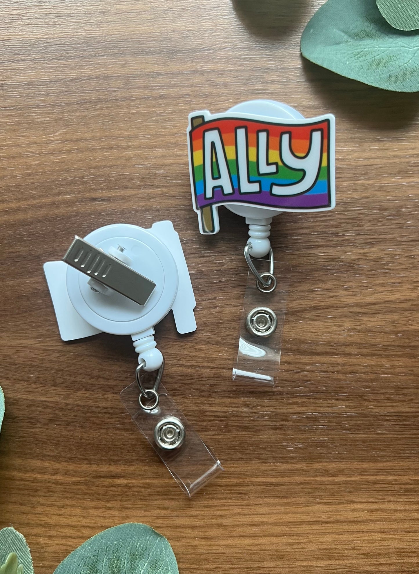 Pride Ally Flag Badge Reel