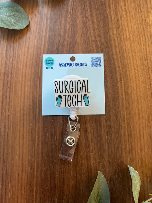 Surgical Tech Badge Reel