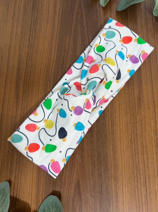 Colorful Christmas Lights Headband-Holiday Collection