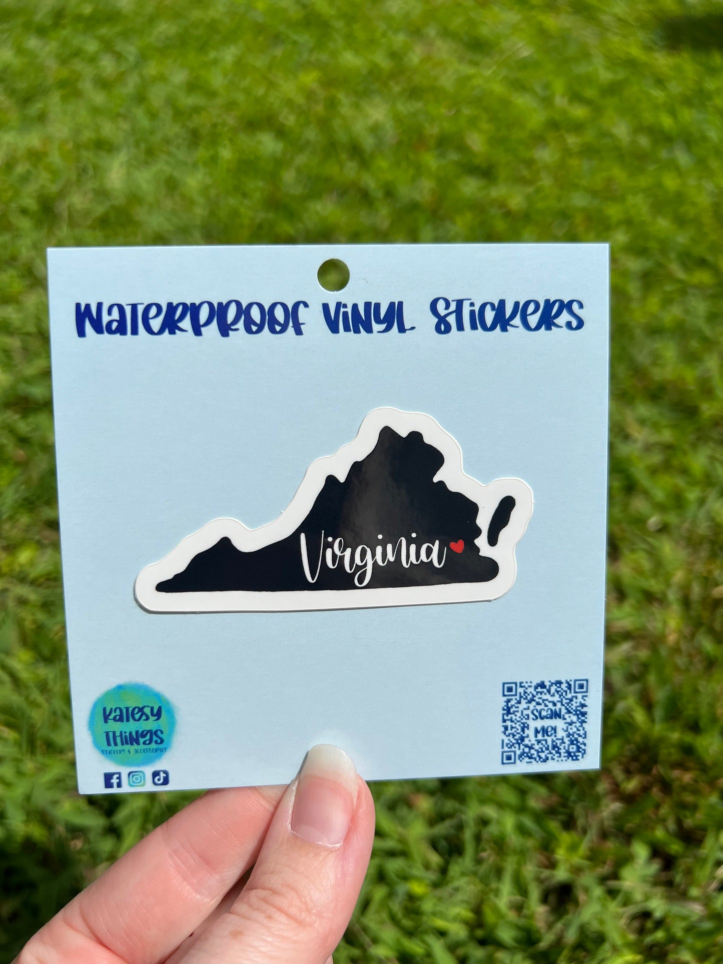Virginia Silhouette Vinyl Sticker