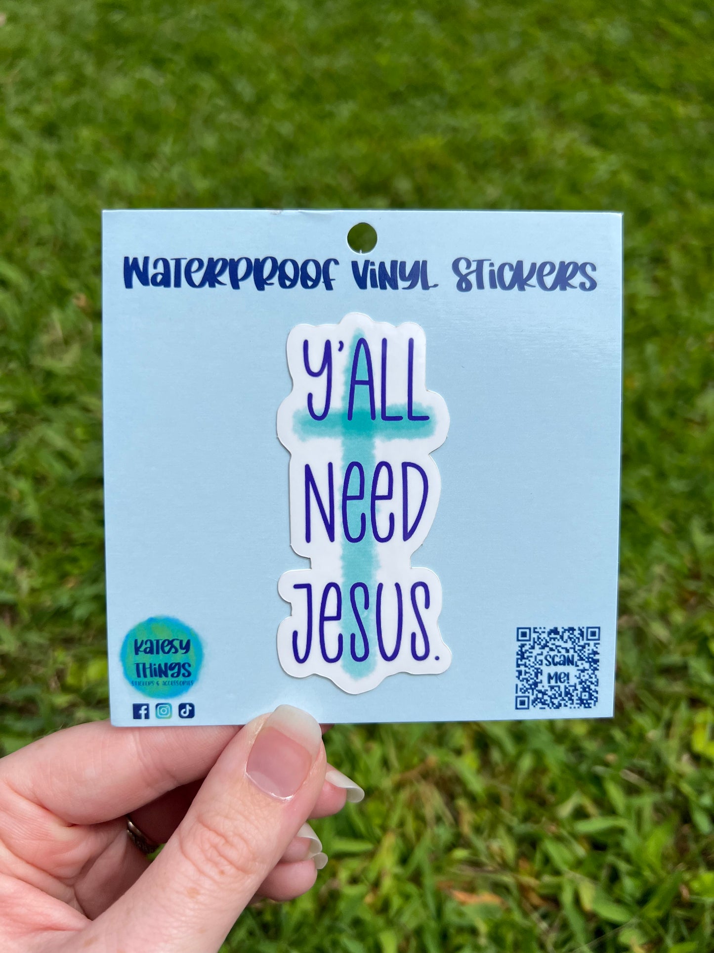 Y’all Need Jesus Vinyl Sticker