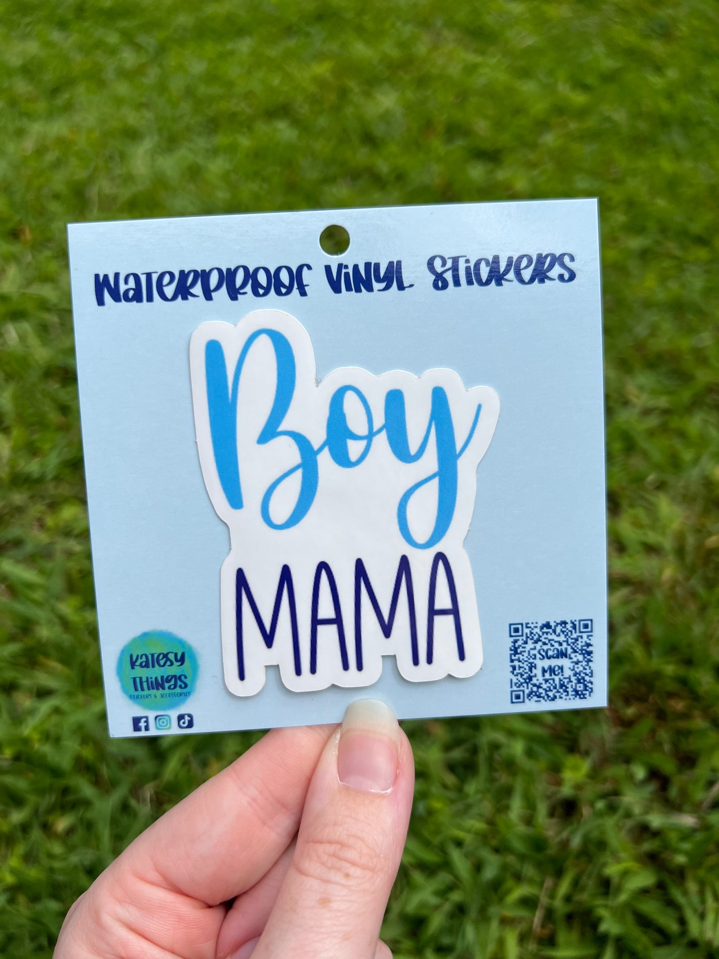 Boy Mama Vinyl Sticker