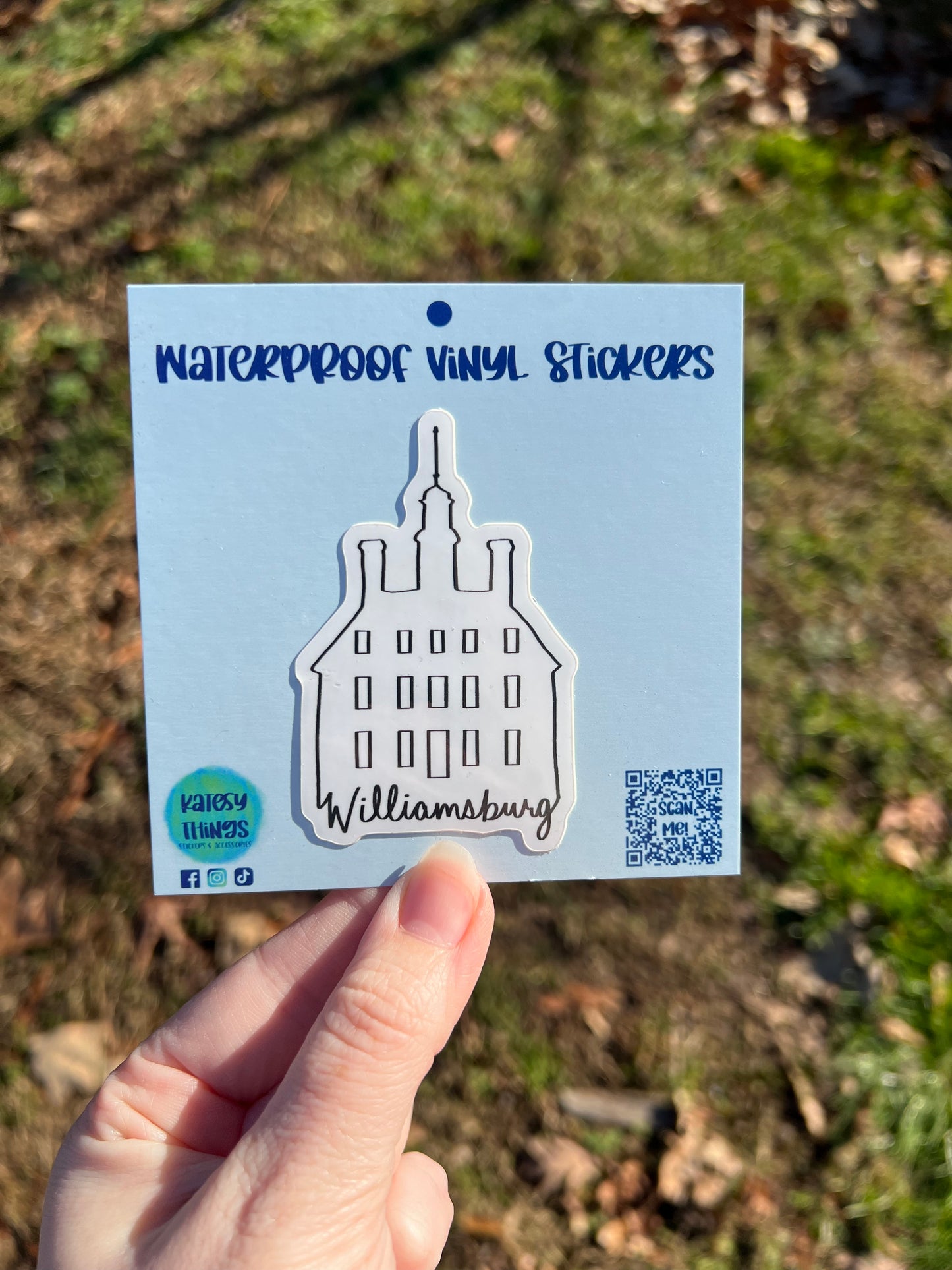 Williamsburg VA Governors Palace Vinyl Sticker