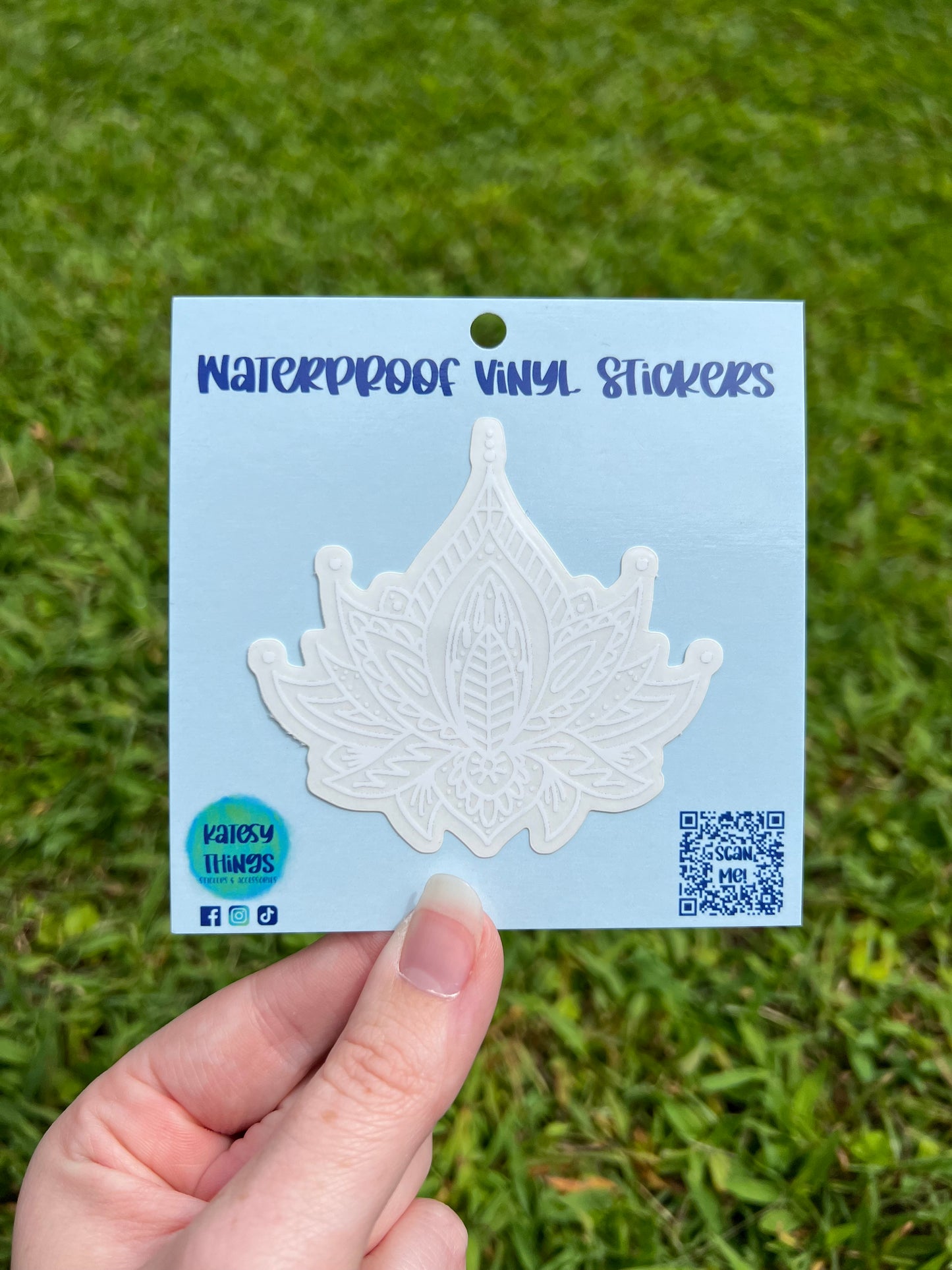 Clear Mandala Vinyl Sticker