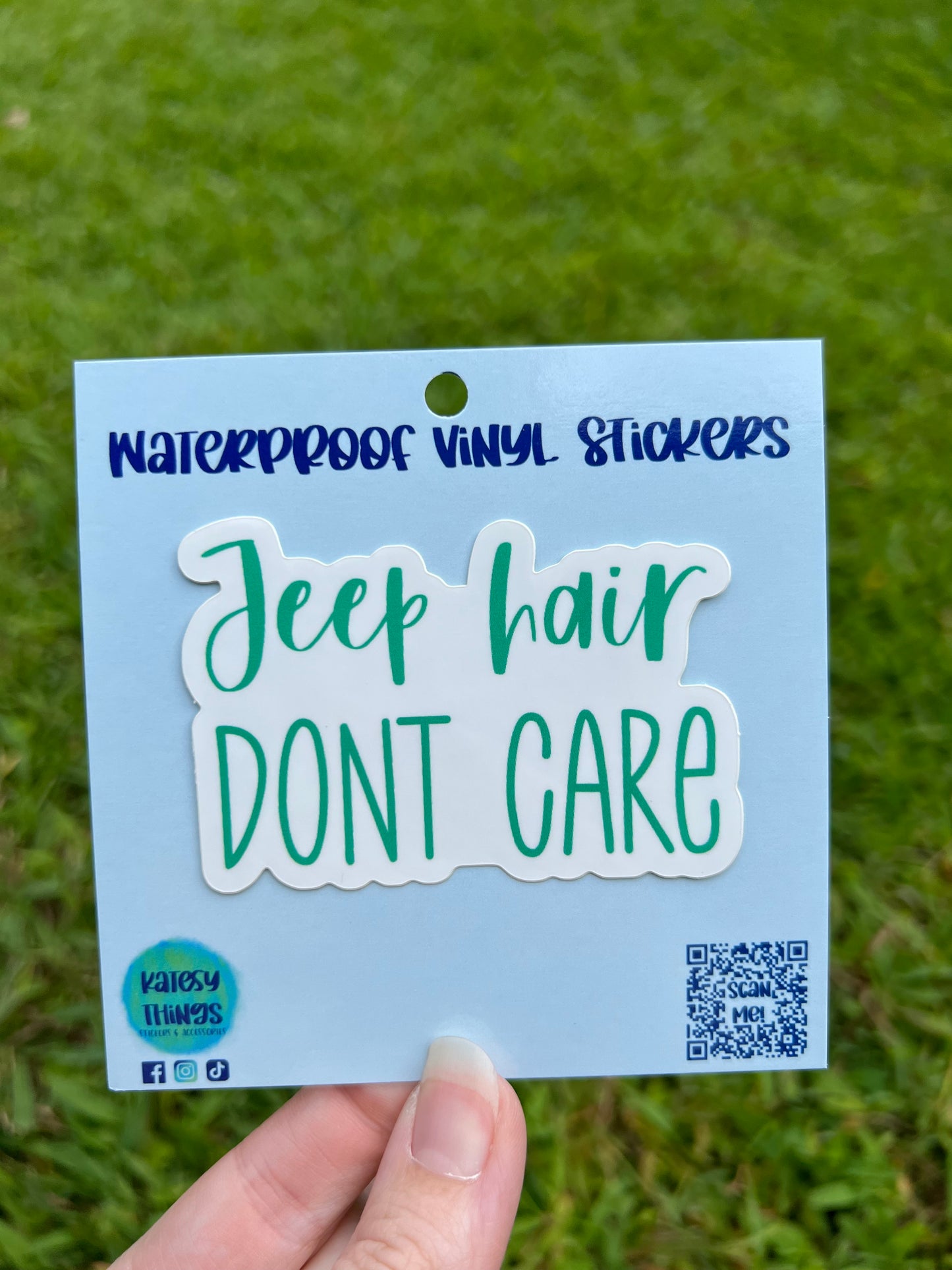 Jeep Hair Don’t Care Vinyl Sticker